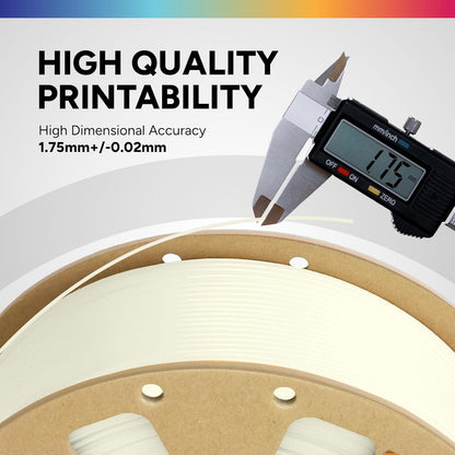 OVERTURE PLA Filament 1.75mm PLA 3D Printer Filament, 1kg Cardboard Spool (2.2lbs), Dimensional Accuracy +/- 0.02mm, Fit Most FDM Printer (Black 1-Pack)