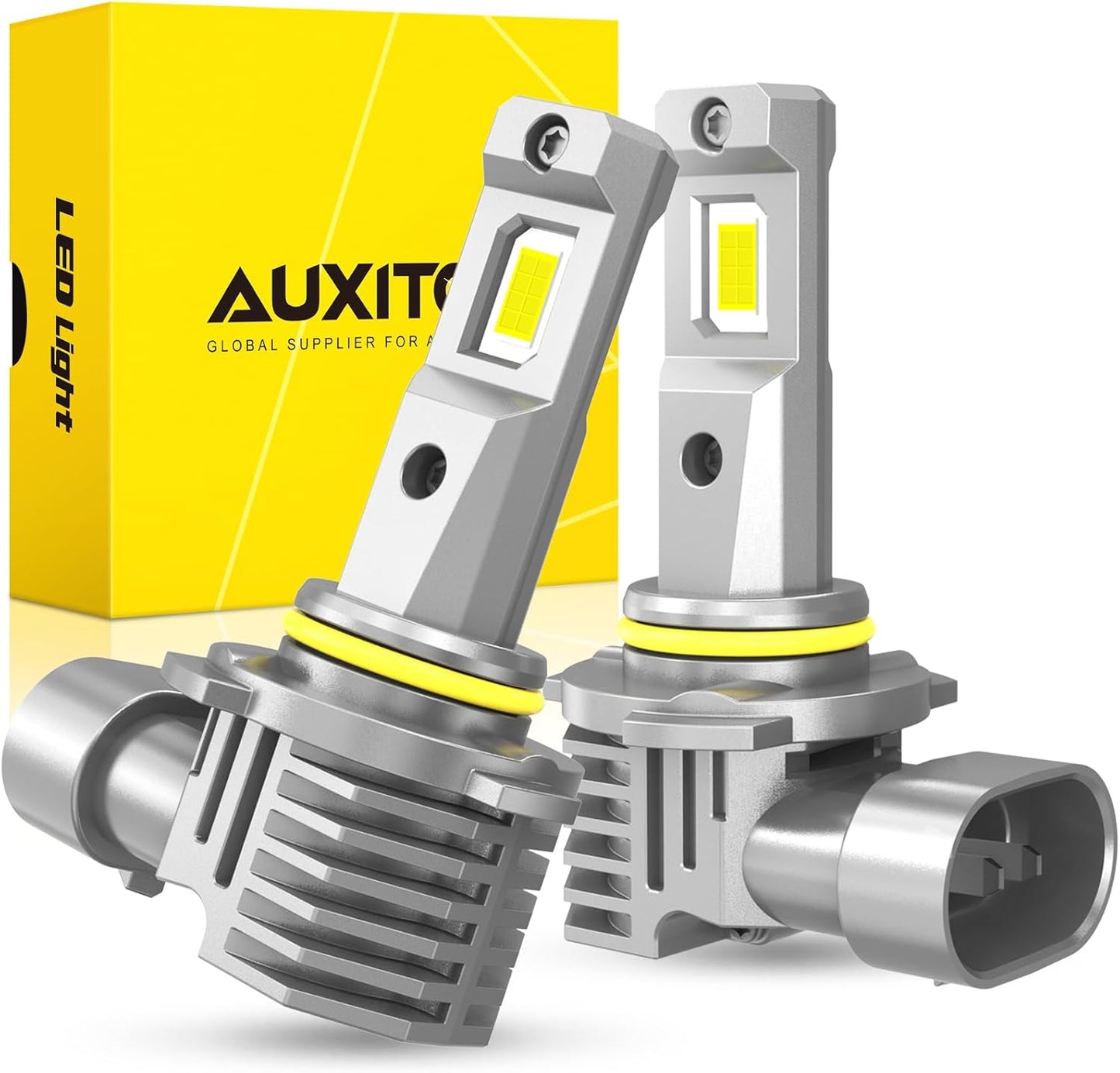 AUXITO H11 LED Headlight Bulbs, 400% Brighter 6500K White Wireless LED Headlights for H8 H9 H16 Fog Lights, DRL, Low Beam or High Beam, Direct Install Plug and Play, IP68 Waterproof, Pack of 2