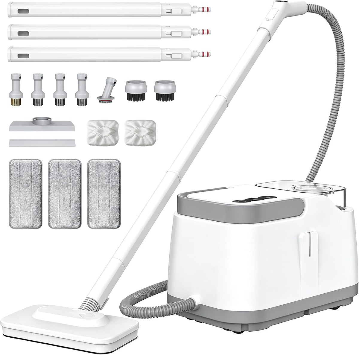 Portable Pressurized Handheld Steam Cleaner for Home, Car, 21 Parts