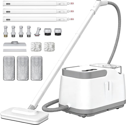 Portable Pressurized Handheld Steam Cleaner for Home, Car, 21 Parts