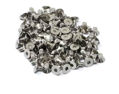 iexcell 5 Pcs M8 x 80mm Thread Pitch 1.25 mm Stainless Steel 304 Hex Socket Flat Head Cap Screws Bolts Kit