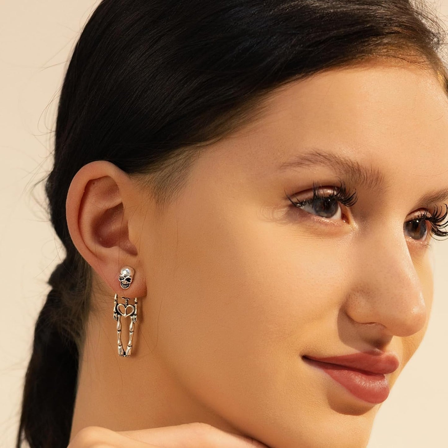 Halloween Earrings Skeleton Skull Dangle BOO Ghost Witch Tassel Terror Knife Earrings