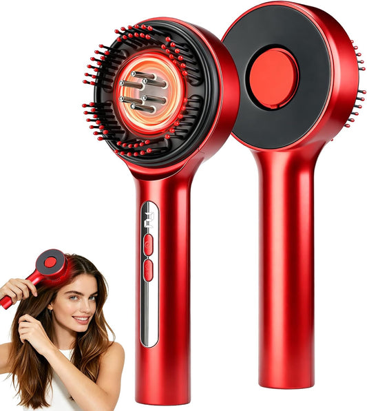 Scalp Massager, Electric Head Massage Brush, Portable Handheld Massage Comb, IPX7 Waterproof Scalp Brush for Home Travel Daily Relaxation, Suitable for All Hair Types