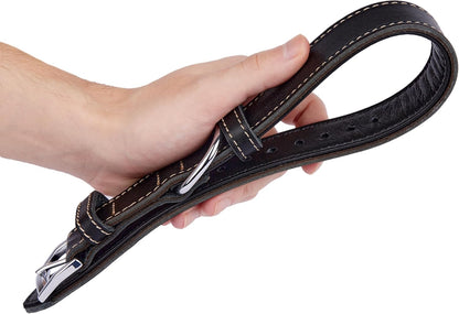 TORRUNA Soft Leather Dog Collar | Dog Collars for Small, Medium and Large Dogs | Durable Heavy Duty Dog Collars
