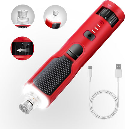 CATPICK 2-in-1 Cat Nail Clippers & Dog Nail Clippers Trimmers for Large Medium Small Dogs Cats Claw Trimmer Quick Sensor and Safety Guard USB Rechargeable with 2 LED Lights Dogs Nail Trimmer