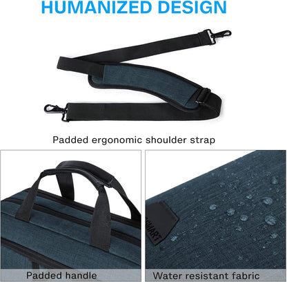 BAGSMART 17.3 Inch Laptop Bag, Expandable Computer Bag Laptop Briefcase Men Women Laptop Shoulder Bag
