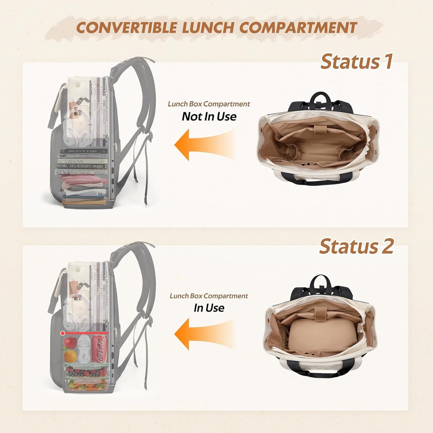 Diaper Bag Backpack with Portable Changing Pad 25L Baby Bag Insulated lunch box Backpack Fits 17.3" Laptop