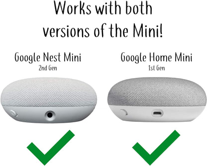 Mount Genie Google Home Mini Pedestal: Improves Sound Visibility and Appearance - Cleanest Mount Holder Stand for Google Mini - Designed in USA (Charcoal)
