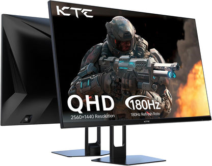 KTC 32 Inch 2K Computer Monitor, IPS 1440p Monitor with Ultra-Thin Bezels, HDR10, Freesync/G-sync, HDMI/DP Ports, Tilt Adjustable, Eyecare, Ideal for Business, Office, and Casual Gaming