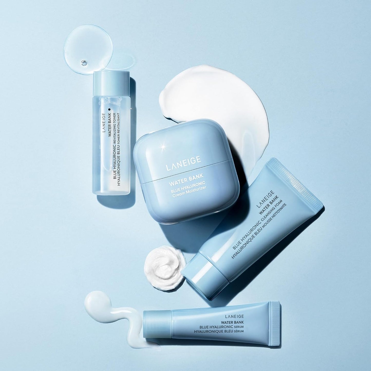 LANEIGE Water Bank Blue Hyaluronic Cream Moisturizer: Hydrating Korean Face Cream with Squalane & Ceramide for Skin Barrier Support, Dermatologist-Tested
