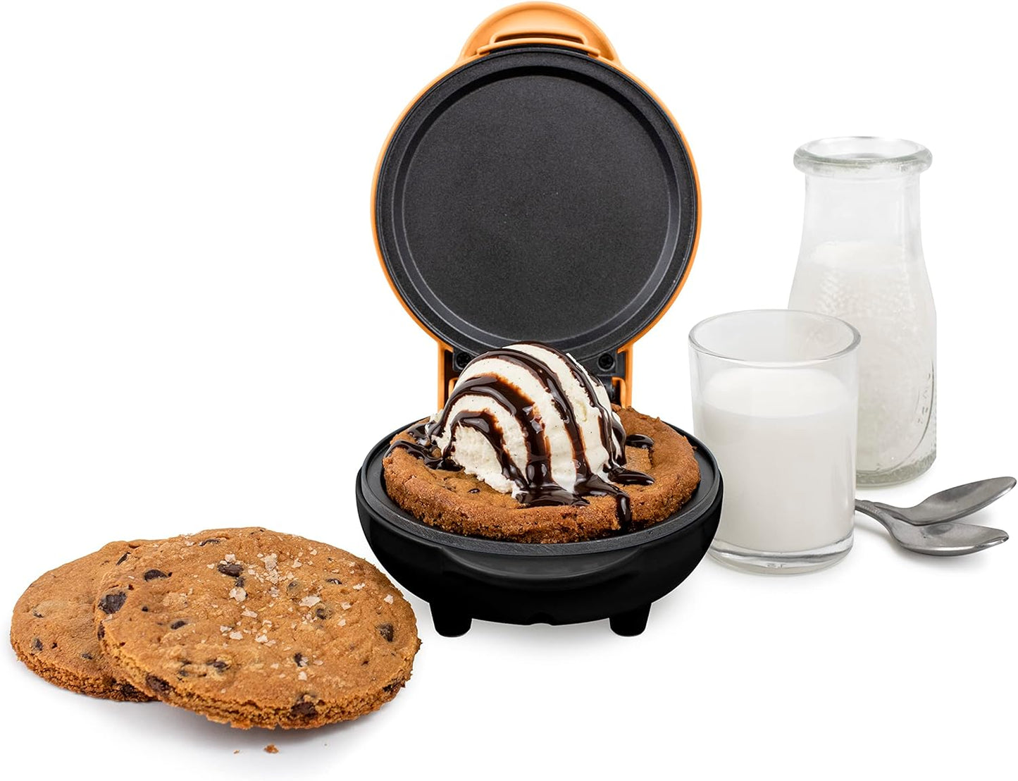 Nostalgia MyMini Personal Electric Waffle Maker, 5-Inch Cooking Surface, Waffle Iron for Hash Browns, French Toast, Grilled Cheese, Quesadilla, Brownies, Cookies, Aqua