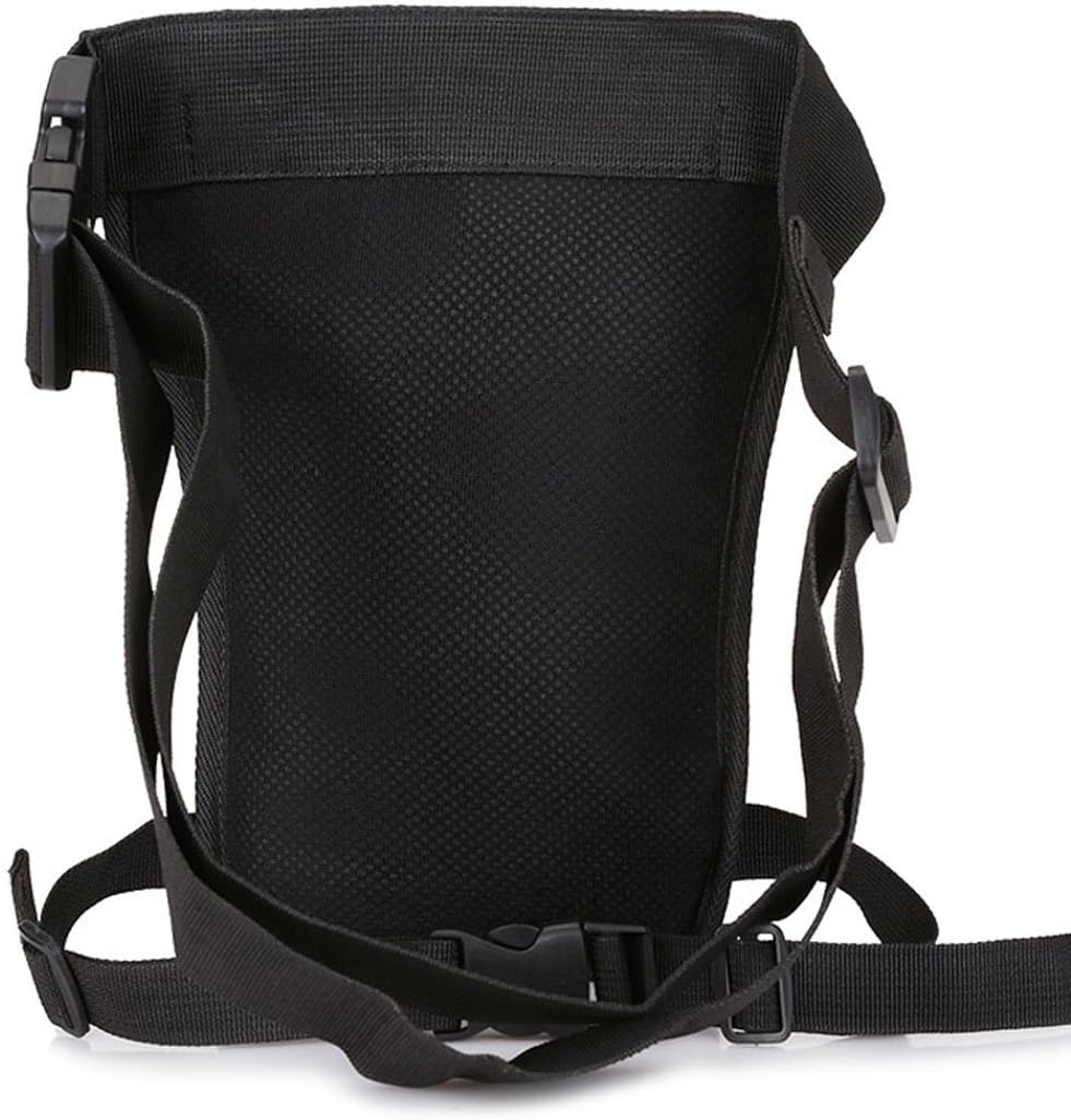 Motorcycle Drop Leg Bag Nylon Waist Pack for Men Women Travel Hiking Tactical Cycling Bike Ride Riding Crossbody Shoulder Fanny Pouch