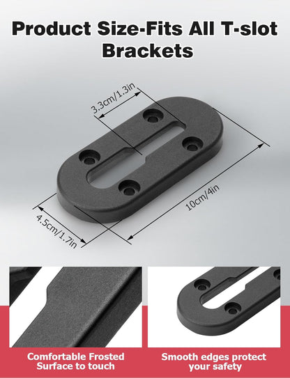Kayak Track,4Inch Kayak Rail Mount Kayak Low Profile Track for Fishing Rod Holder, Fish Finder, Cup Holder, Anchor Cleats, 6Pack