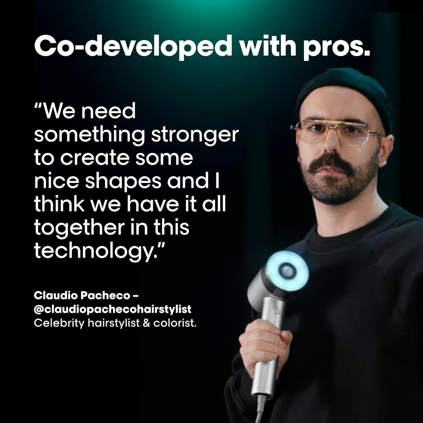 L'Oréal Professionnel AirLight Pro, Professional Hair Dryer Powered by Infrared-Light Technology and Wind, Fast Drying Without Heat Damage, Approved by Hair Pros, For All Hair Types