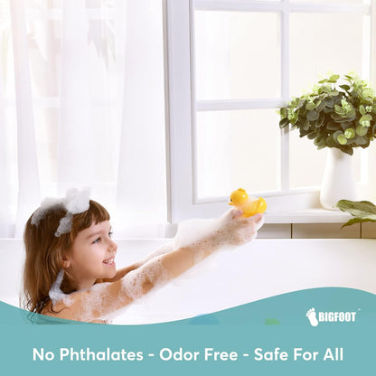 BigFoot Shower Curtain Liner - 72 x 72 Heavy Duty PEVA Shower Liner with Rustproof Metal Grommet and 3 Magnetic Weights - Non-Toxic, Odour Free and Compatible with Standard Showers, Clear