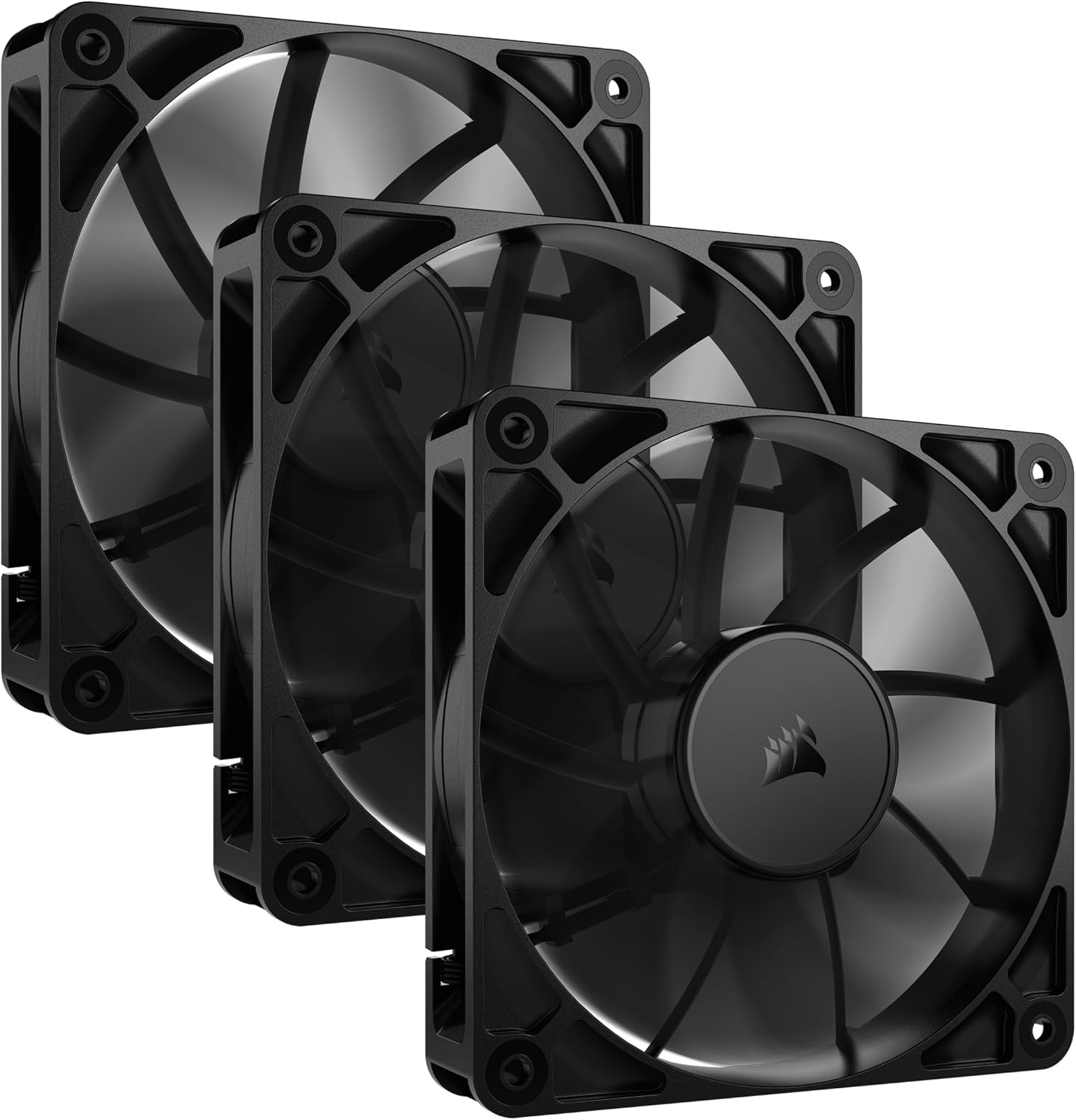 CORSAIR RS120 ARGB 120mm PWM Fan – Daisy-Chain Connection – Low-Noise – Magnetic Dome Bearing – Single Pack – White