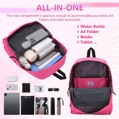 School Backpack for Kids,Lightweight Water Resistant Work Travel Backpack for Women Men Teens VONXURY