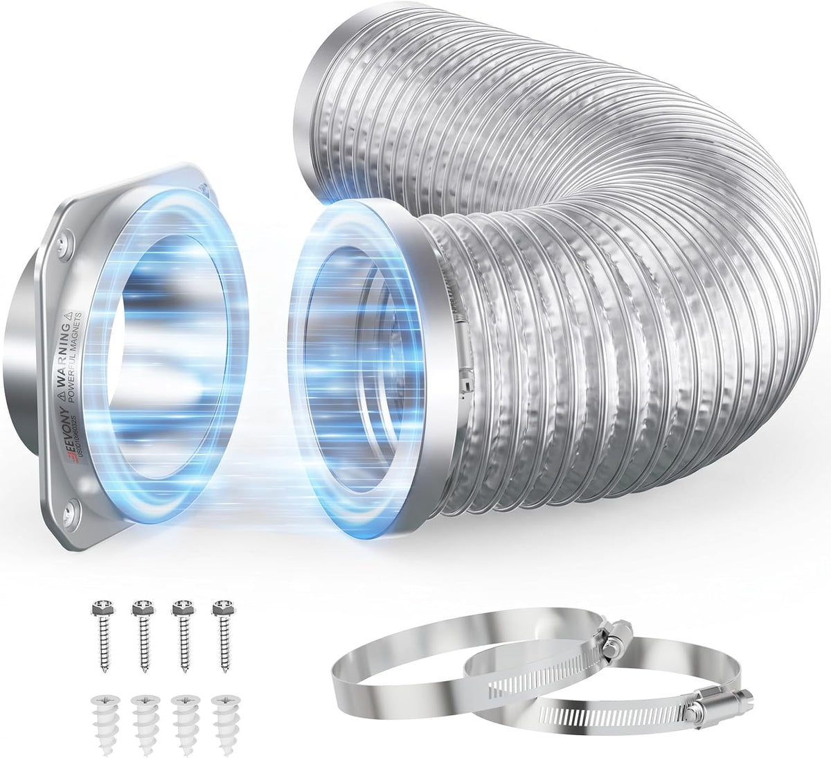 Magnetic Dryer Vent Coupling DV180 Magnetic Dryer Vent Connector Kit