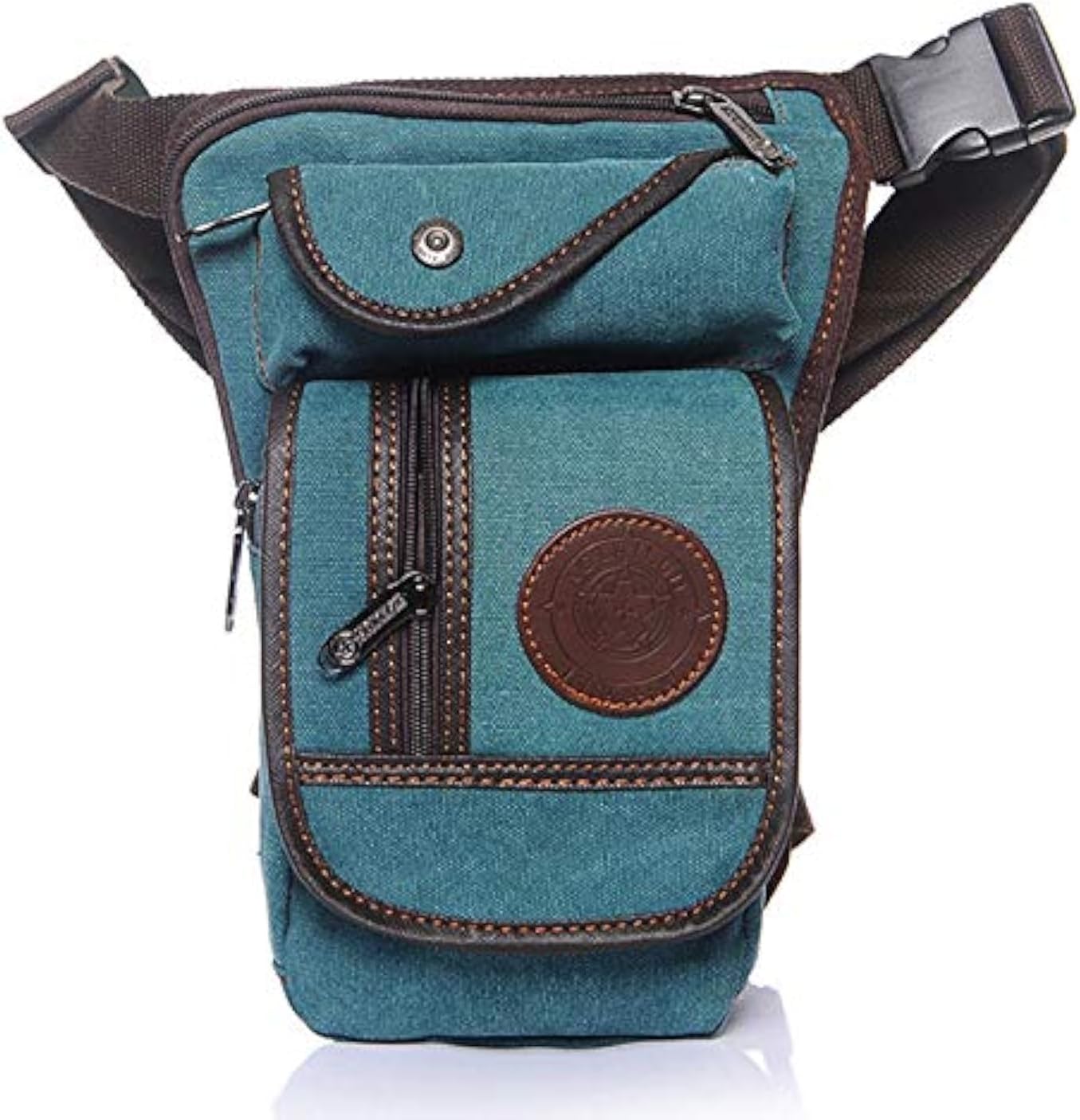 Motorcycle Drop Leg Bag Nylon Waist Pack for Men Women Travel Hiking Tactical Cycling Bike Ride Riding Crossbody Shoulder Fanny Pouch