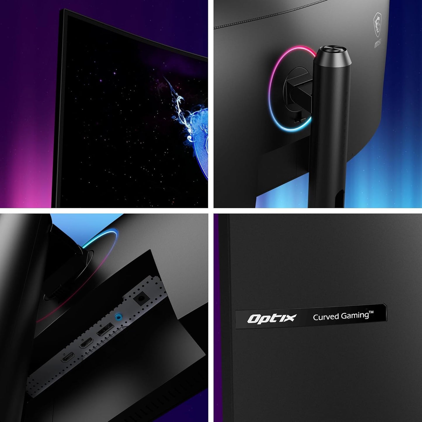 MSI Optix MAG342CQR 1500R Curvature 21:9 Aspect Ratio Narrow Bezel 1ms 3440x1440(UWQHD) 144Hz Refresh Rate Tilt/Swivel/Height/Pivot Adjustment 34" AMD Freesync Gaming Curved Monitor, Black, Pack of 1