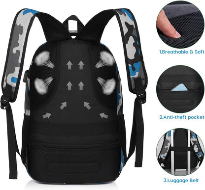 Backpack for Teen Girls,Boys School Backpack for Women with USB,College Backpack,Big Flower
