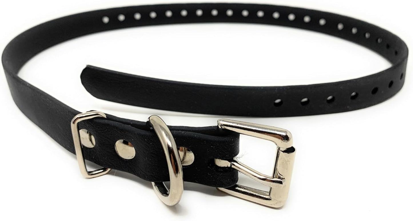 Sparky PetCo Compatible 3/4" Waterproof Biothane Replacement Roller Buckle Dog Collar E Collar Garmin SportDogs (Blue)