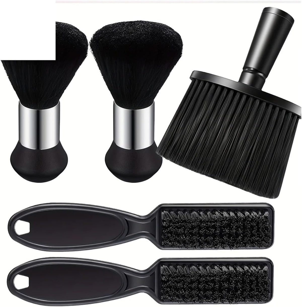 5 Pcs Hair Clipper Neck Dust Removal Brush Set, Bristle Hair Styling Tool,