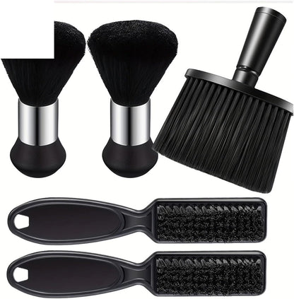 5 Pcs Hair Clipper Neck Dust Removal Brush Set, Bristle Hair Styling Tool,