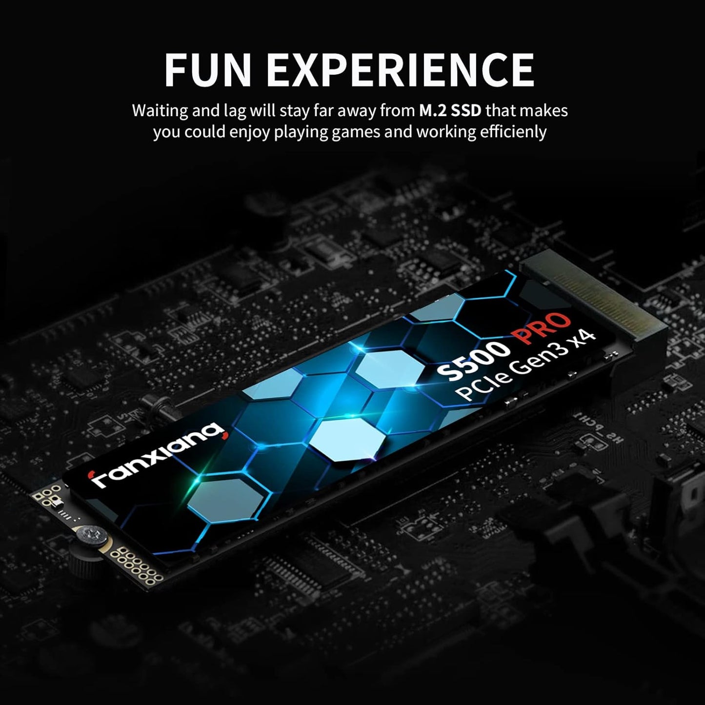 fanxiang S500 Pro M.2 SSD 2TB NVMe 2280 PCIe Gen 3x4 3500MB/s 3D NAND TLC 1200TBW Internal Solid State Hard Drive