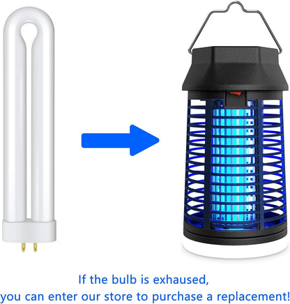 ZENLEA Bug Zapper Outdoor with LED Light, Bug Zapper Indoor, 4200V Mosquito Zapper Outdoor,Waterproof Mosquito Killer, Electric Fly Zapper Fly Traps for Camping Backyard Patio Garden, Plug-in