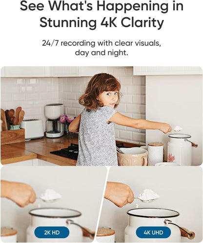 eufy Indoor Cam E30 | 4K UHD Smart Indoor Security Camera with 360° Pan & Tilt, AI Detection & Color Night Vision