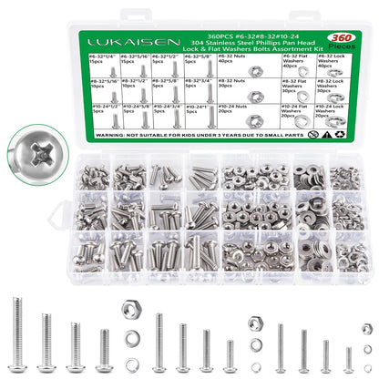 860PCS Metric Screw Assortment Kit, M2 M3 M4 M5 Machine Screws with Lock & Flat Washers, 10.9 Grade Alloy Steel, Metric Hex Button Head Cap Nuts and Bolts Assortment Kit with 4 Wrenches