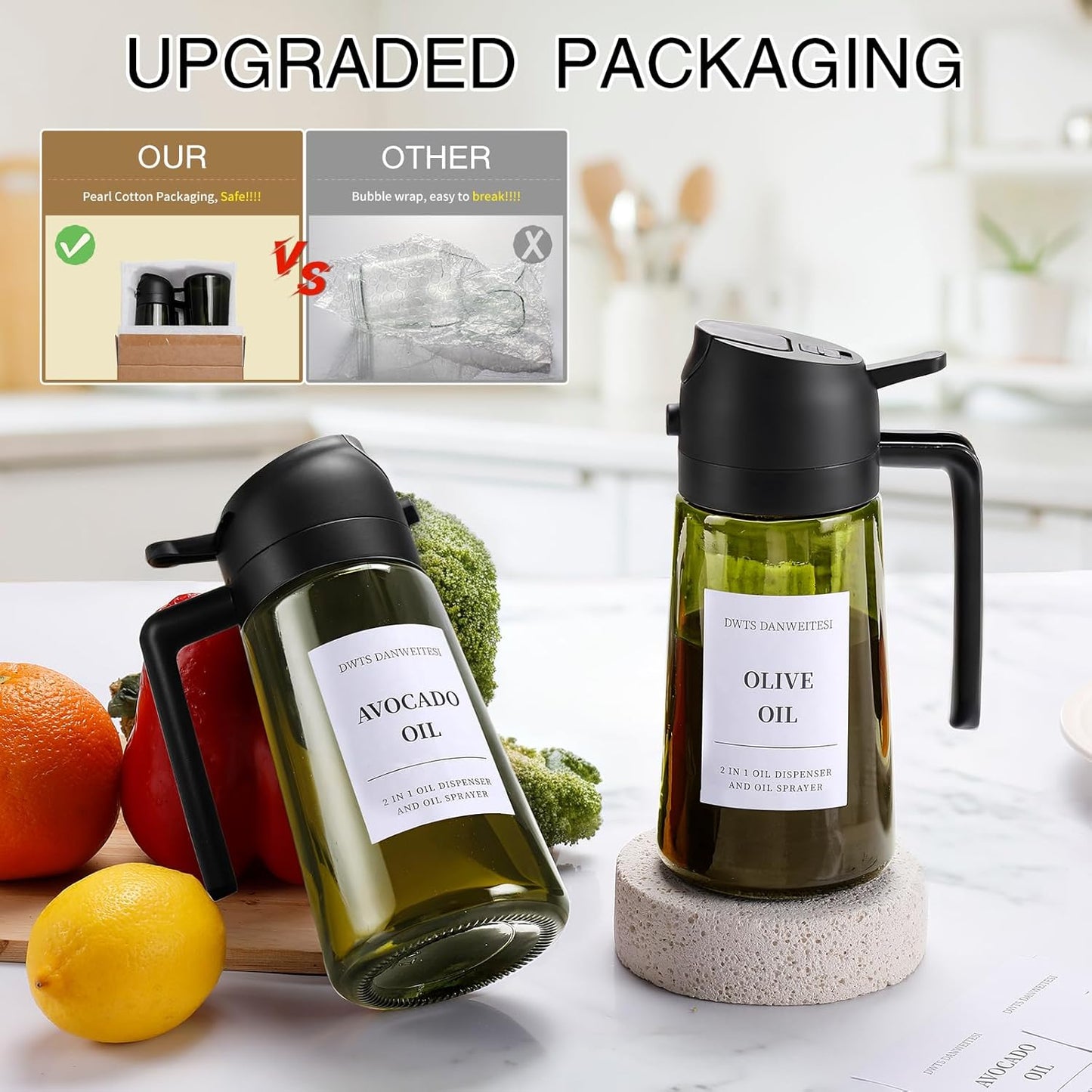 Purilite Select 2-in-1 Glass Oil Dispenser
