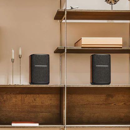 Edifier WiFi Smart Speaker Without Microphone, Works with Alexa, Supports AirPlay 2, Spotify , Tidal Connect, 40W RMS One-Piece Wi-Fi and Bluetooth Sound System, No Mic, MS50A