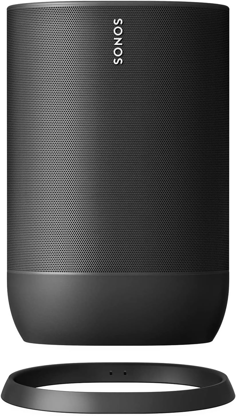 Sonos Move - Battery-Powered Smart Speaker Wi-Fi and Bluetooth with Alexa Built-in - Black
