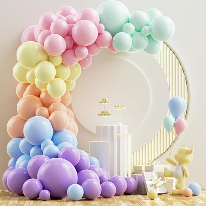 Gold Metallic Chrome Latex Balloon Arch Kit, 102PCS 18In 12In 10In 5In Arch Garland For Festival Picnic, Engagement, Wedding, Birthday Party, Gold Theme Anniversary Decoration With 33FT Ribbon
