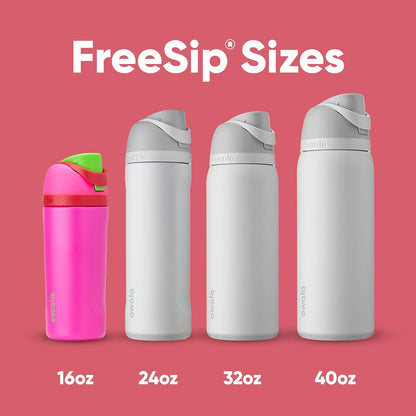 Owala Kids FreeSip Insulated Stainless Steel Water Bottle with Straw, BPA-Free Sports Water Bottle, Great for Travel, 16 oz, Celestial Sphere