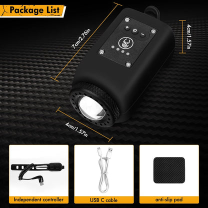 Welltop Bike Horn, 2 in 1 Electric Bike Horn Bike Light, 110 dB Bicycle Horn with 4 Light Modes & 6 Sound Modes, IPX5 Waterproof & USB Rechargeable Bike Lights for Night Riding for Adults & Kids