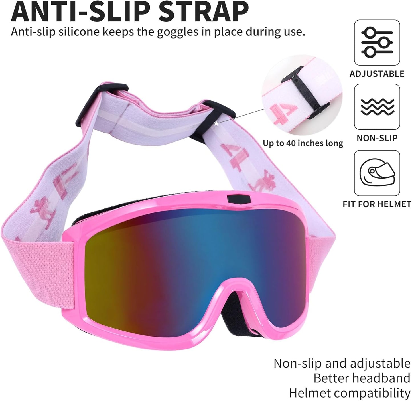 Upgraded Motocross Goggles, Motorcycle Gear ATV Dirt Bike Riding Racing MX & MTB Eyewear