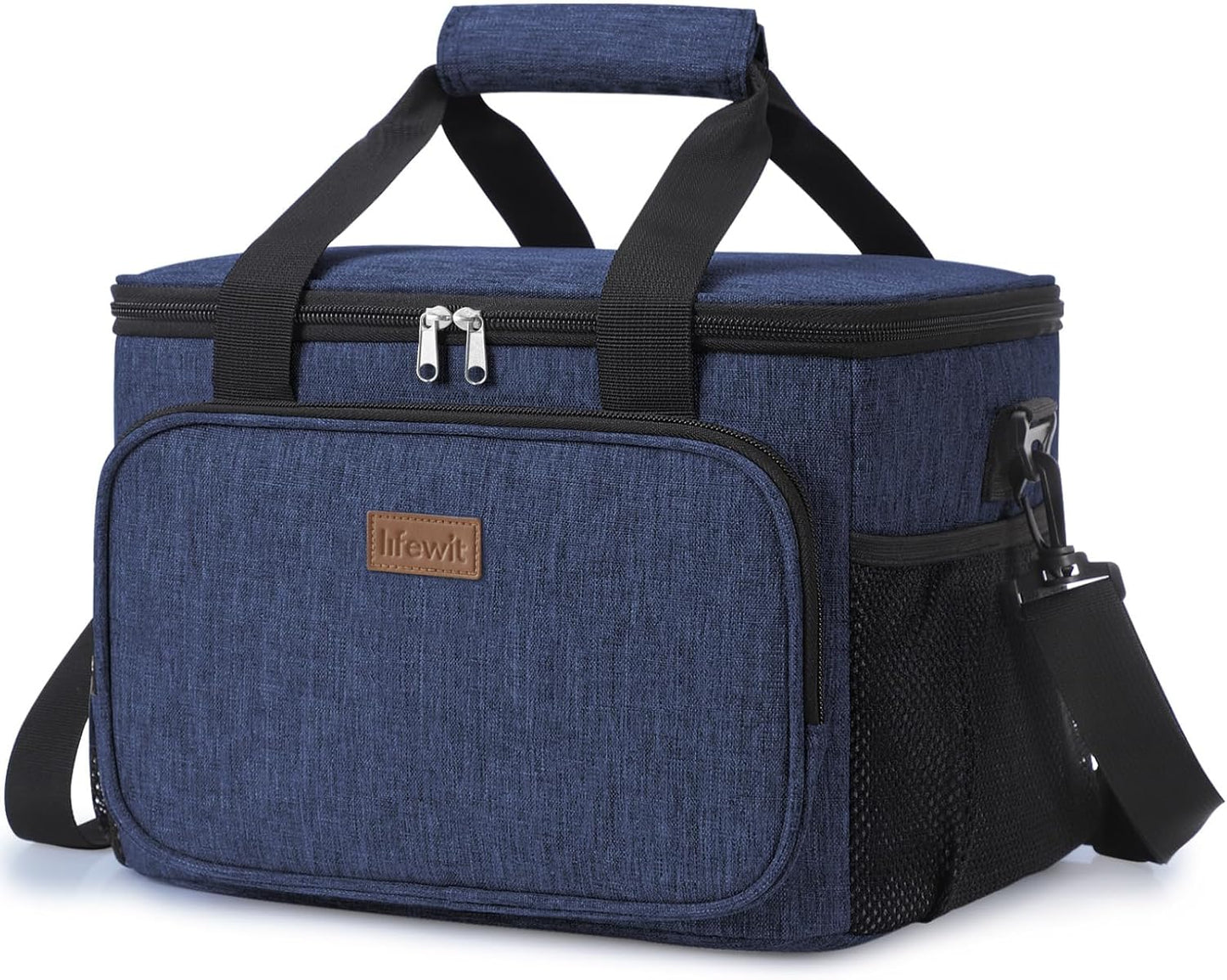 Lifewit Large Lunch Bag Insulated Lunch Box Soft Cooler Cooling Tote for Adult Men Women, Dark Green 12-Can (9L)
