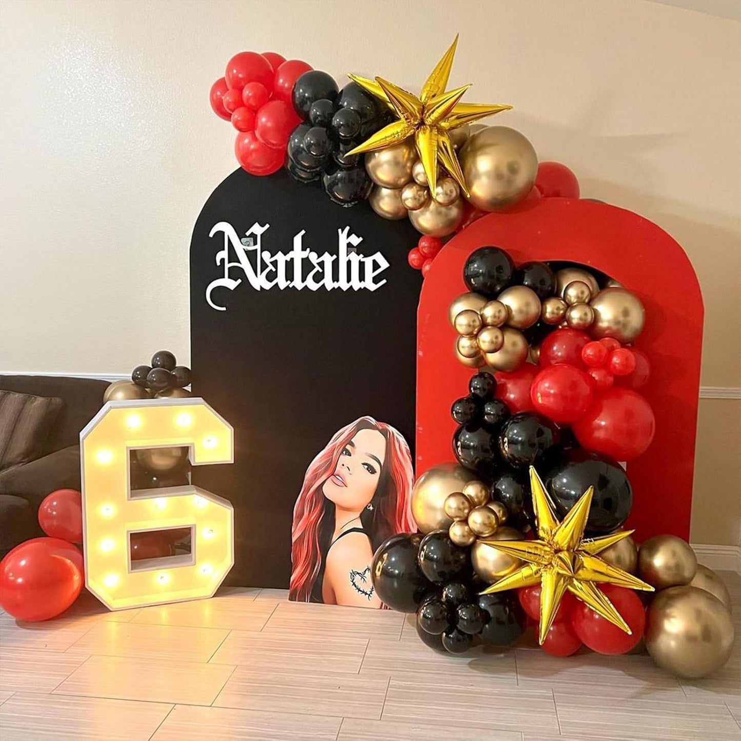 Gold Metallic Chrome Latex Balloon Arch Kit, 102PCS 18In 12In 10In 5In Arch Garland For Festival Picnic, Engagement, Wedding, Birthday Party, Gold Theme Anniversary Decoration With 33FT Ribbon