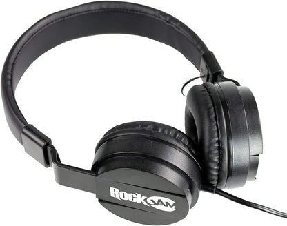 RockJam 61 Key Keyboard Piano With Pitch Bend Kit, Keyboard Stand, Piano Bench, Headphones, Simply Piano App & Keynote Stickers