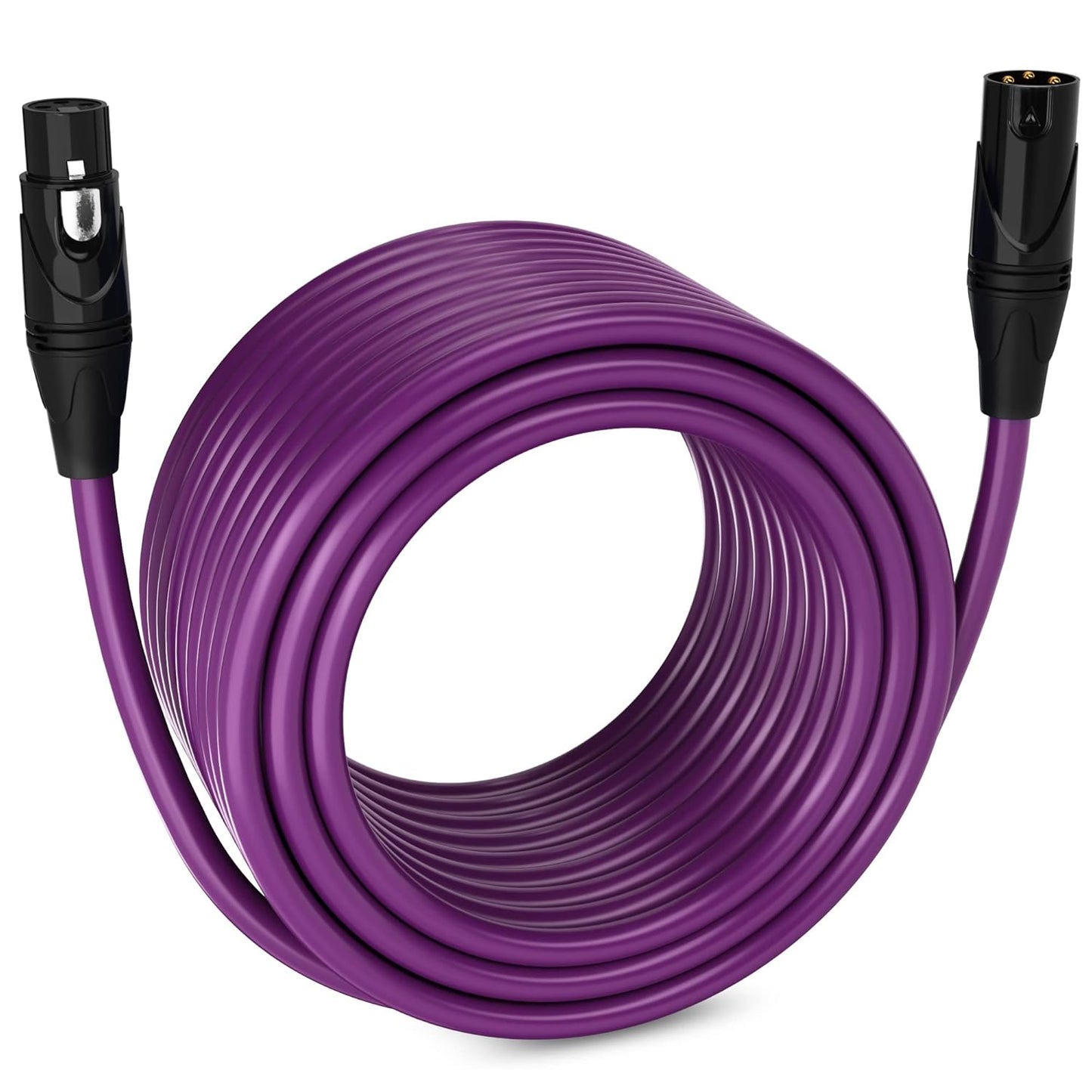 LyxPro 6 Feet XLR Microphone Cable Balanced Male to Female 3 Pin Mic Cord for Powered Speakers Audio Interface Professional Pro Audio Performance and Recording Devices - Blue