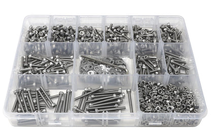 iexcell 25 Pcs M6 x 20mm Thread Pitch 1 mm Stainless Steel 304 Hex Socket Head Cap Screws Bolts Kit