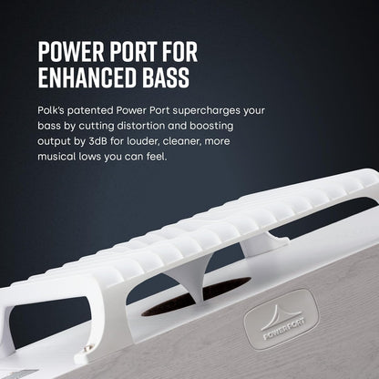 Polk Signature Elite ES35 Slim Center Channel Speaker - Hi-Res Audio Certified, Dolby Atmos & DTS:X Compatible, 1" Tweeter & (6) 3" Woofers, Dual Power Port for Effortless Bass, Stunning Black