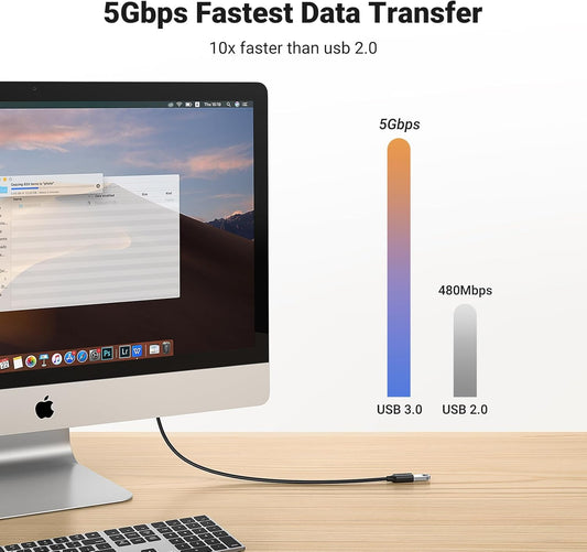 UGREEN USB Extension Cable USB 3.0 Extender Cord Type A Male to Female Data Transfer Lead for USB Hub, Xbox, Oculus Rift, Oculus Quest, USB Sticks, Hard Drive, Keyboard, Mouse, Camera, 2 Meters