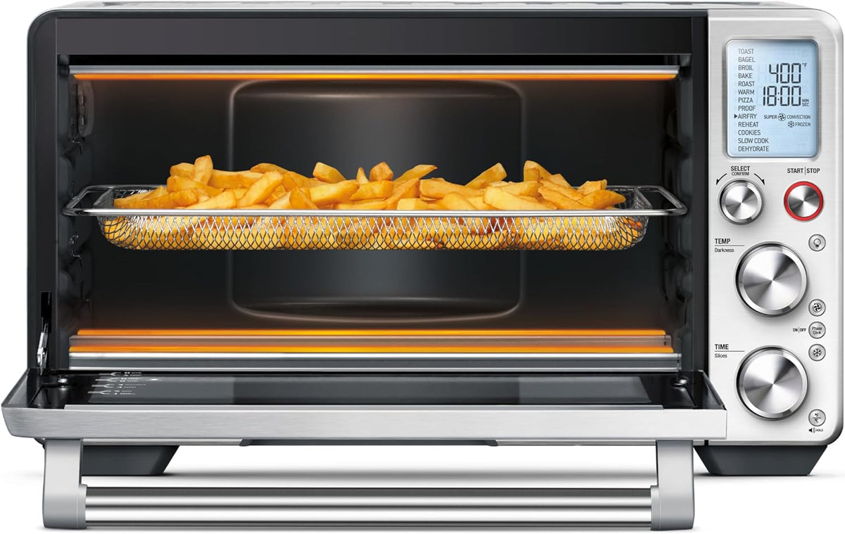 Breville Air Fry/Dehydrate Mesh Baskets Cook multiple batches with this set of 3 stainless steel baskets | For Smart Oven Air Fryer Pro BOV900 and BOV950