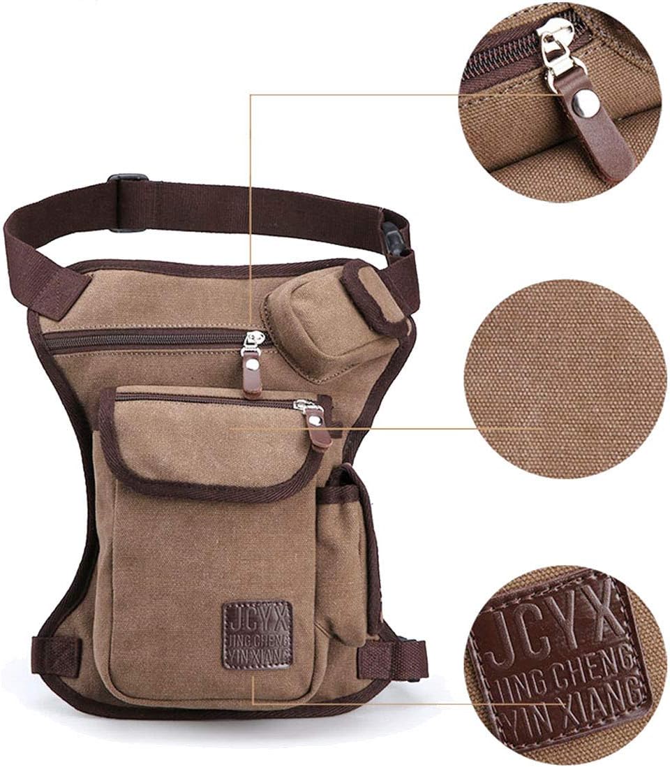 Motorcycle Drop Leg Bag Nylon Waist Pack for Men Women Travel Hiking Tactical Cycling Bike Ride Riding Crossbody Shoulder Fanny Pouch