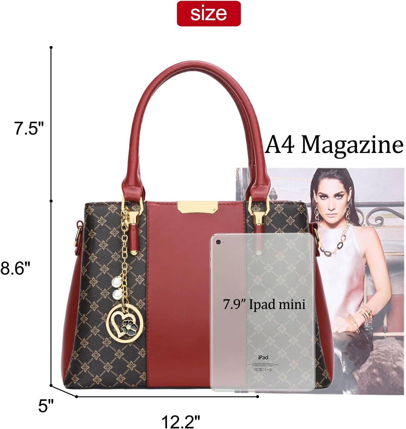 KKXIU Trendy Tote Bag for Women Lightweight Oxford Big Capacity Shoulder Purses and Handbags