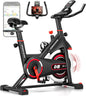 DMASUN Exercise Bike, Silent Magnetic Resistance Stationary Bike for Home with App Compatible, 330 LBS Capacity, Indoor Bike with Comfortable Seat Cushion and Tablet Holder